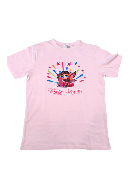 PIXIE SHREDS 'PIXIE POWER' T-Shirt kids with custom bling