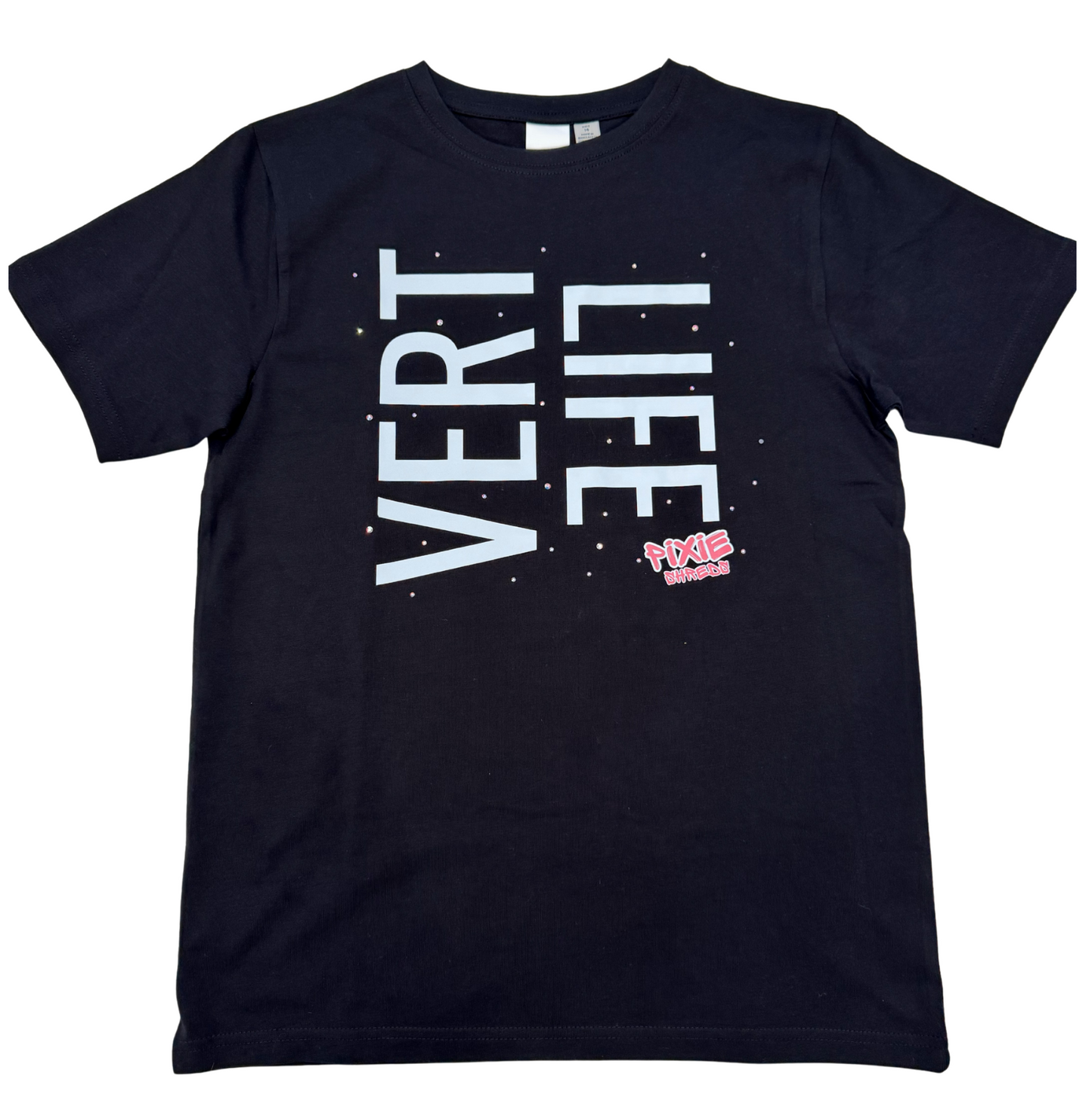 PIXIE SHREDS 'VERT LIFE' Unisex T-Shirt kids with custom hand applied bling