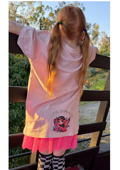 PIXIE SHREDS 'LIGHT UP THE WORLD' T-Shirt kids with custom bling