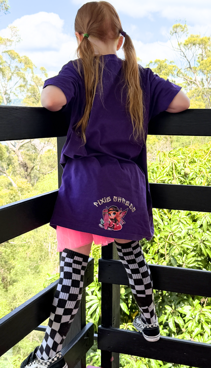 PIXIE SHREDS 'LIGHT UP THE WORLD' T-Shirt kids with custom bling